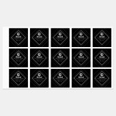 Étiquettes Upload Your Logo & Customizable Text Design (Feuille)