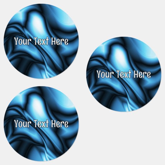Étiquettes Vague de soie bleue (Groupe)