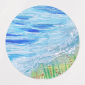 ÉTIQUETTES VAGUES OCÉANES (Design 2)