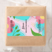 Étiquettes Vector Pink Serum Dropper Botter (En situation)