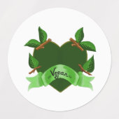 Étiquettes Vegan (Design 2)