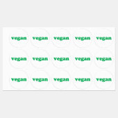 Étiquettes Végétal vert et blanc simple moderne (Feuille)