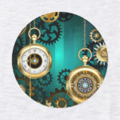 Étiquettes Veille bijoux Steampunk sur un Arrière - plan vert (Design 2)