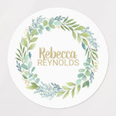 Étiquettes verdoyants Botaniques imperméables (Design 2)