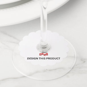 Étiquettes Verre à Vin VENDU (2,5") - Ensemble de 