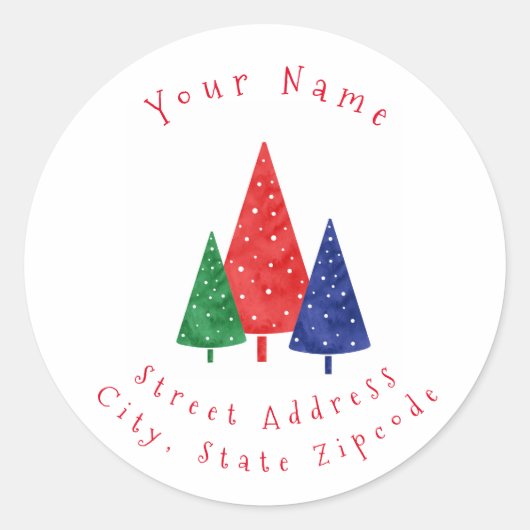 étiquettes 'Vert, Bleu, Aquarelles Rouges' (Devant)