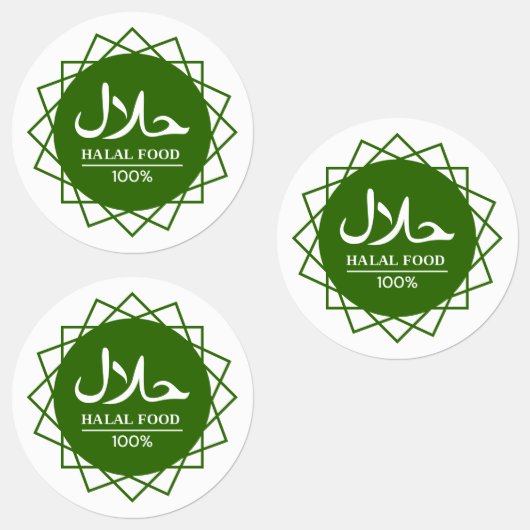 Étiquettes vert halal (Groupe)