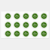 Étiquettes vert halal (Feuille)