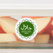 Étiquettes vert halal (Apposé)