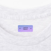 Étiquettes Vêtements avec nom d'étoile codé par couleur à dég (Apposé)