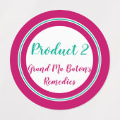 Étiquettes Vêtements de 5 lignes PETIT 0,75 po (Design 2)