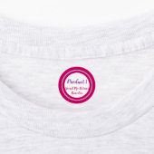 Étiquettes Vêtements de 5 lignes PETIT 0,75 po (Apposé)