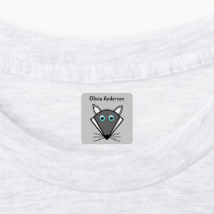 Étiquettes Vêtements pour enfants personnalisés pour le loup