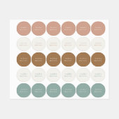 Étiquettes Vêtements pour enfants simples et imperméables (Feuille)