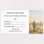 Étiquettes Veterinary Surgery Go‑Home Label – Large (Design 2)