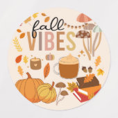 Étiquettes Vibes d'automne (Design 1)