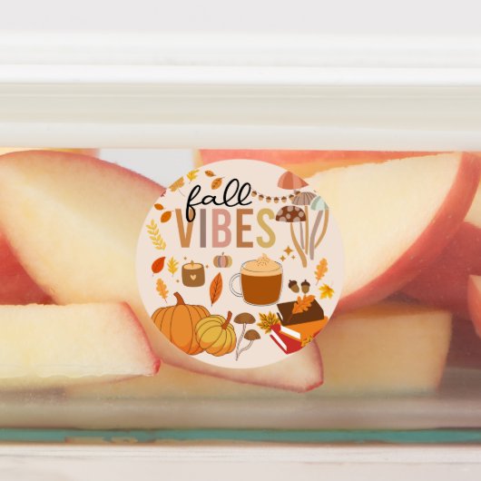 Étiquettes Vibes d'automne (Apposé)