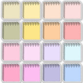 Étiquettes vierges écriture couleur pastel mini pl (Devant)