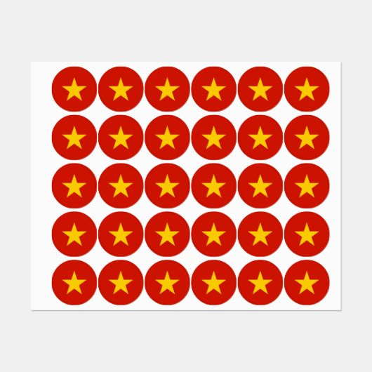 Étiquettes Viêtnam (Feuille)