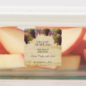 Étiquettes Vins de raisin bio à la confiture rustique (Apposé)