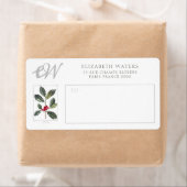 ÉTIQUETTES : VINTAGE NOËL HOLLY (En situation)