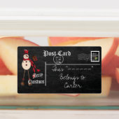 Étiquettes vintage Snowman (Apposé)