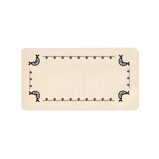 Étiquettes vintages à herbes blanches (Devant)