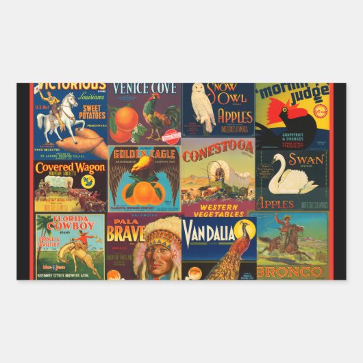 Étiquettes vintages de fruits (Devant)