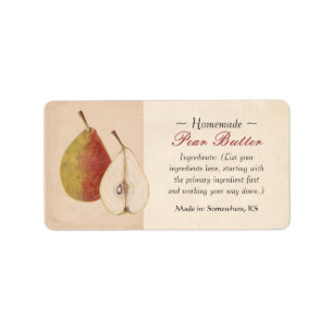 Étiquettes vintages de poire