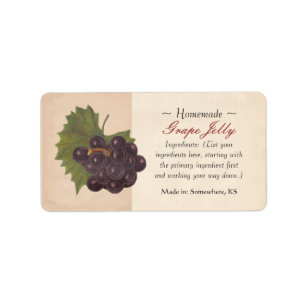 Étiquettes vintages de raisin