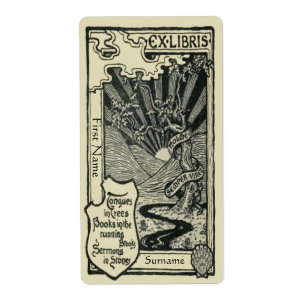 Étiquettes vintages personnels d'ex-libris