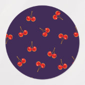 Étiquettes Vivid Red Cherry (Design 1)