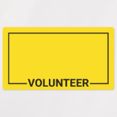 Étiquettes Volontaire jaune vierge (Design 2)
