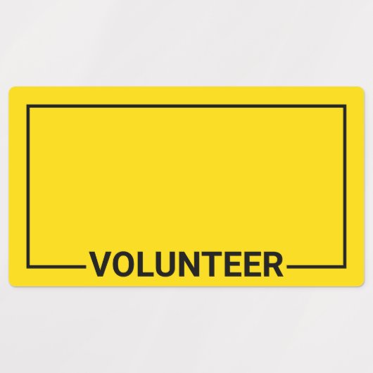 Étiquettes Volontaire jaune vierge (Design 1)