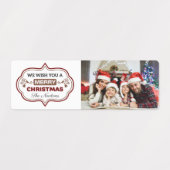 Étiquettes VOS nom et photos Noël (Design 1)