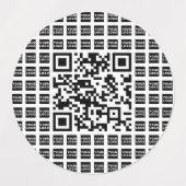 Étiquettes Votre code QR Logo/Image Carrelé et modifiable (Design 1)
