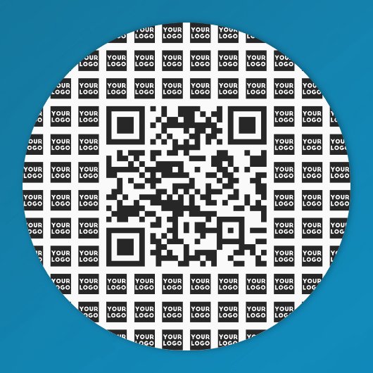 Étiquettes Votre code QR Logo/Image Carrelé et modifiable