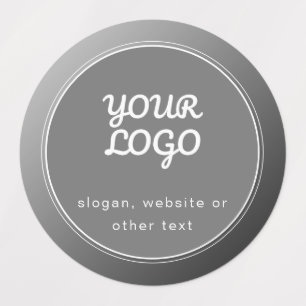 Étiquettes Votre logo & Gray imperméable