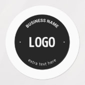 Étiquettes Votre logo, image ou conception et texte modifiabl (Design 1)