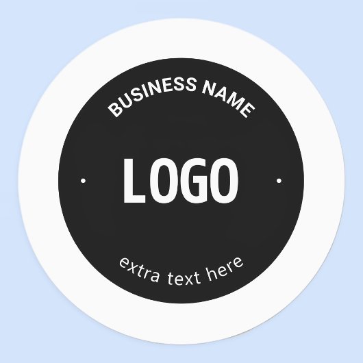 Étiquettes Votre logo, image ou conception et texte modifiabl