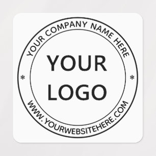 Étiquettes Votre logo Nom Site Couleurs Timbre personnalisé