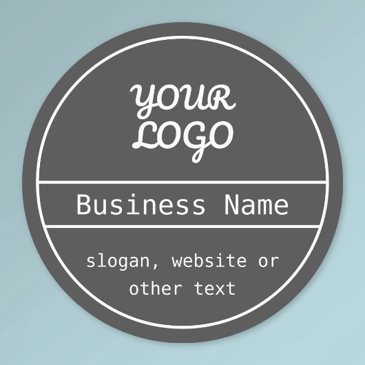Étiquettes Votre logo unique Design modifiable étanche