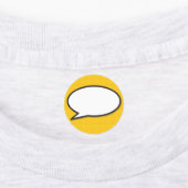 Étiquettes Votre message Voix Bubble Amusant Retro Comique Li (Apposé)