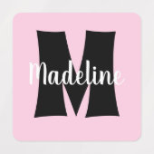 Étiquettes Votre nom et votre monogramme N'importe quel Arriè (Design 1)