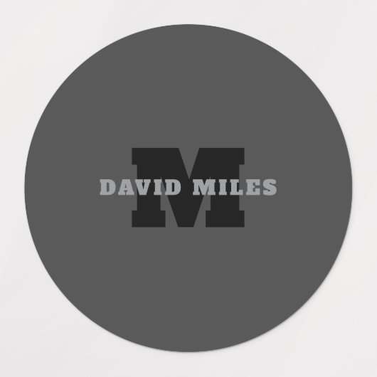 Étiquettes Votre nom ou nom commercial | Masculine moderne Gr (Design 2)