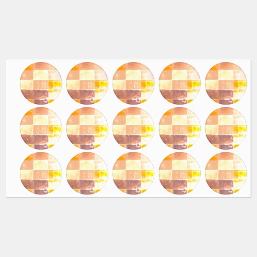 Étiquettes Vwndretti Couleurs Jaunes Douces (Feuille)