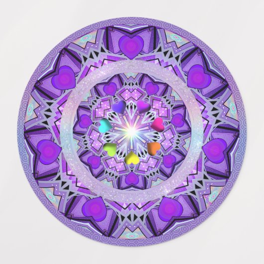 Étiquettes W2 pourpre (Design 1)