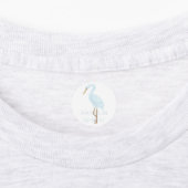 Étiquettes Watercolor Blue Crane (Apposé)