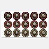 Étiquettes Westie sur canapé (Feuille)