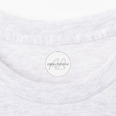 Étiquettes White Grey et Black | Cool Name & Monogram (Apposé)